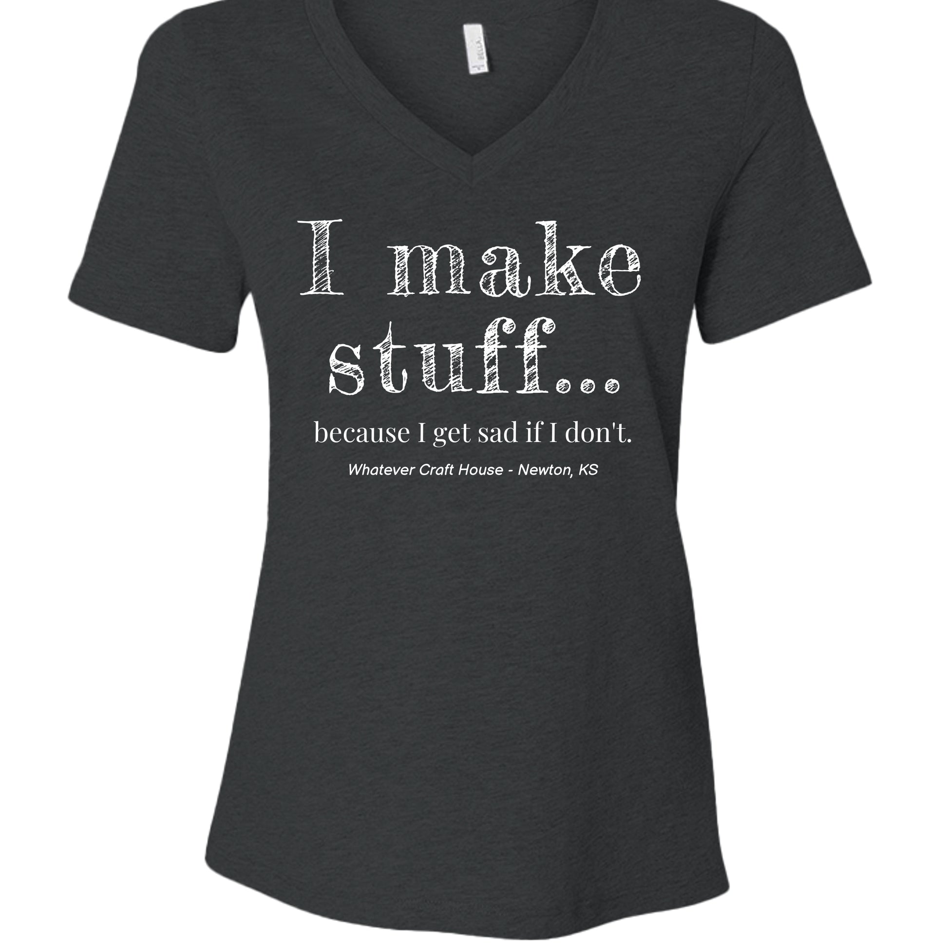 Dark Grey Heather - 6405CVC - FRONT